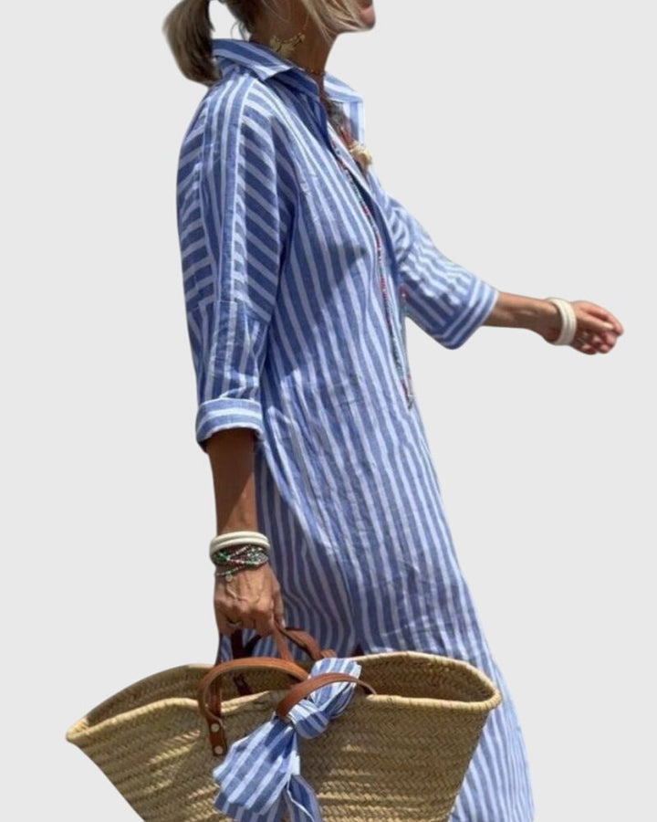 Clara | Classic Striped Dress