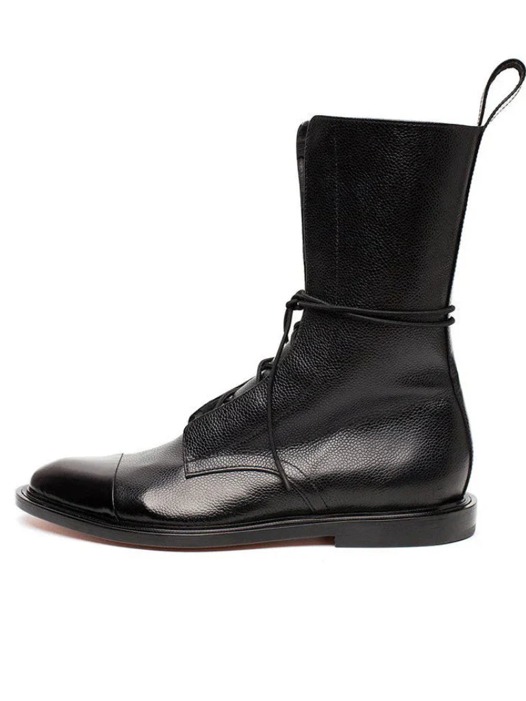 Victoria | Polished Lace Up Boots