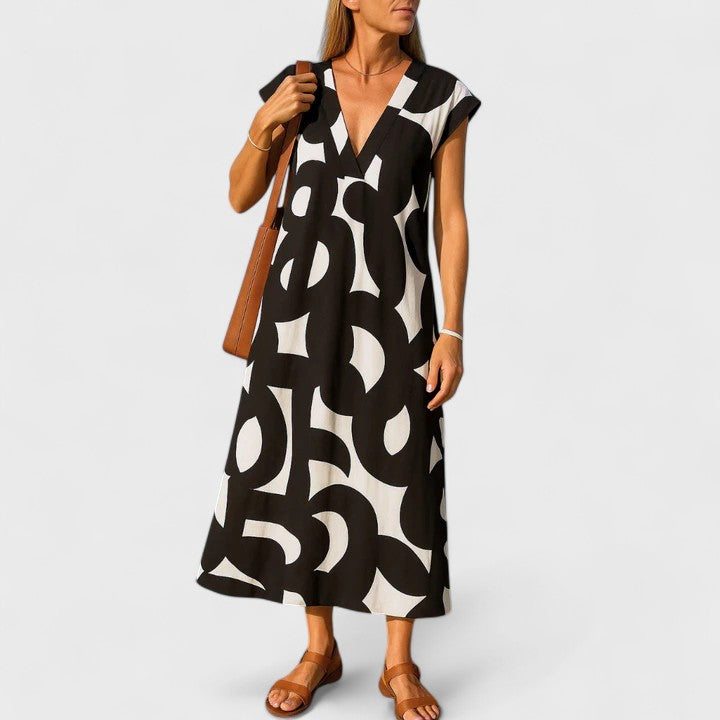Clara | Flowing V-Neck Dress