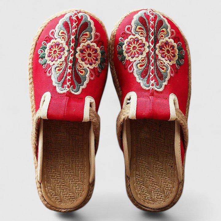 Claire | Unique Floral Mules