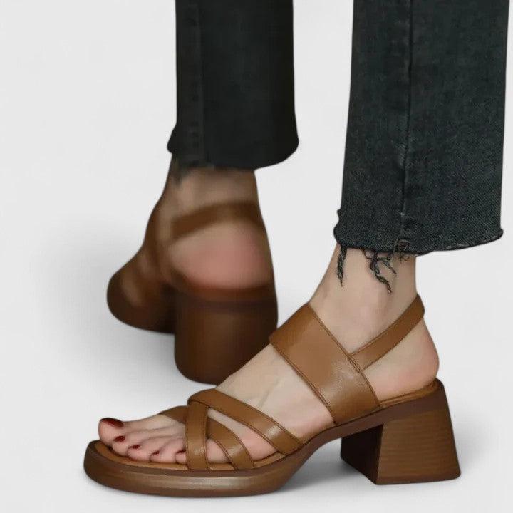 Leah | Elegant Crisscross Sandals