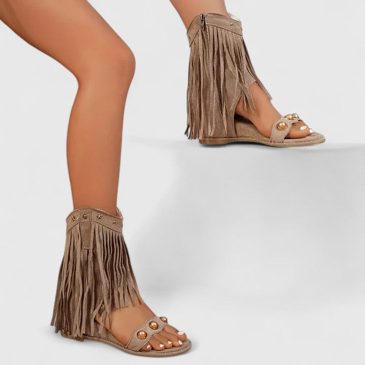 Carmen | Chic Fringe Sandals